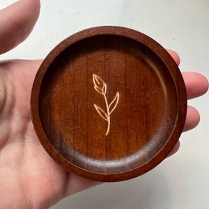 Small Floral Wooden Trinket Tray